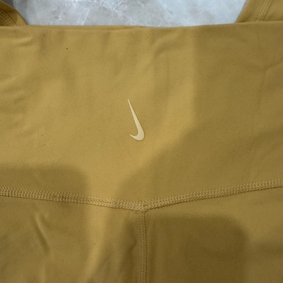 Women's Nike Yoga Luxe Infinalon 7/8 Tights Mustard Yellow (322) - Picture 7 of 10